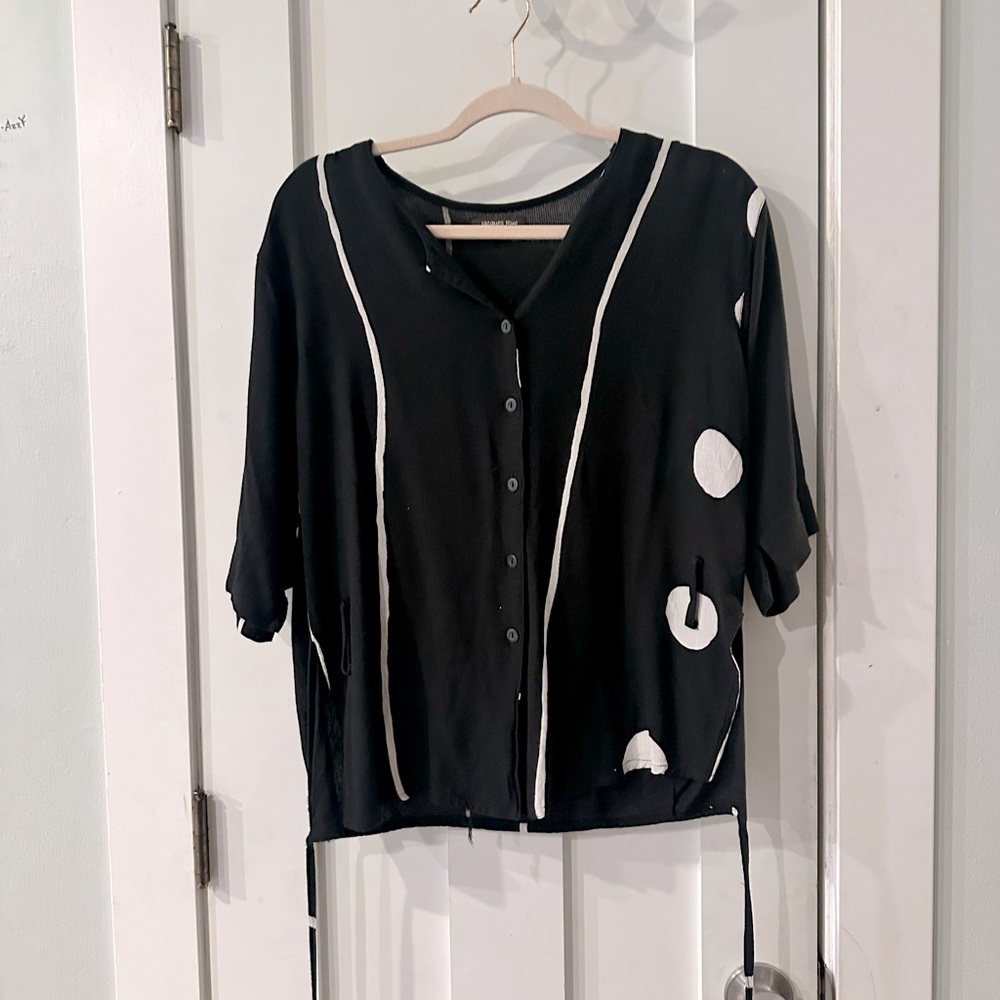 Black and White Women's Top